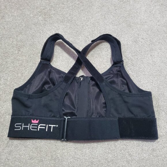 SHEFIT Ultimate Sports Bra High Impact Fully Adjustable Gym Black Women's Medium - Picture 9 of 15